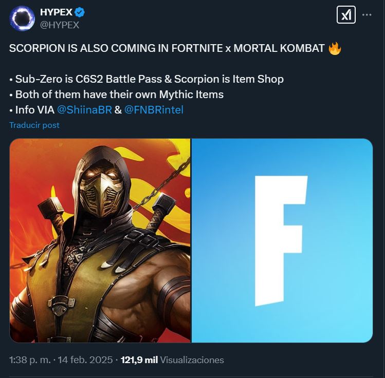Scorpion en Fortnite