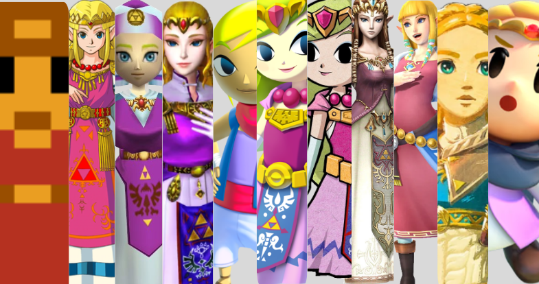 Así ha cambiado la princesa Zelda con el paso del tiempo 