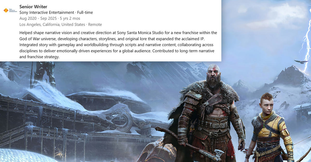 Santa Monica trabajaría en una “nueva franquicia” dentro del universo de God of War, indica exguionista